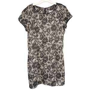 T4 VTG Just Choon Floral Lace Print Form Fitting Dress‎ Size Medium